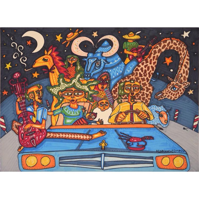 برگزاری نمایشگاه نقاشی آذرخش فراهانی در پاریس