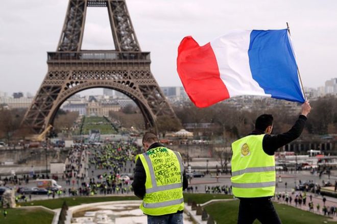 سیزدهمین هفته اعتراض جلیقه زردها در پاریس